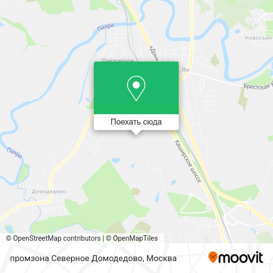 Карта промзона Северное Домодедово