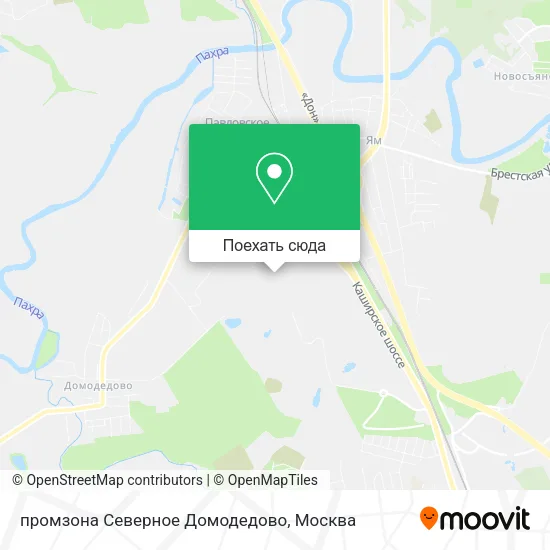 Карта промзона Северное Домодедово
