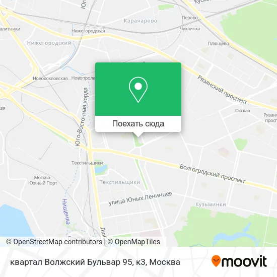 Карта квартал Волжский Бульвар 95, к3