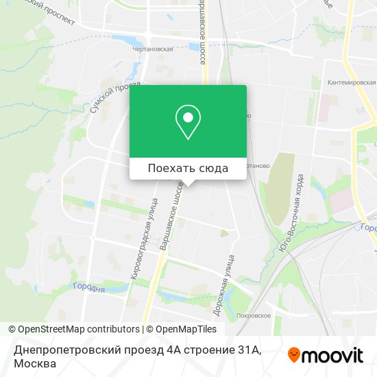 Карта Днепропетровский проезд 4А строение 31А