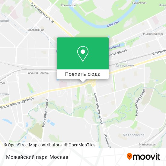 Карта Можайский парк