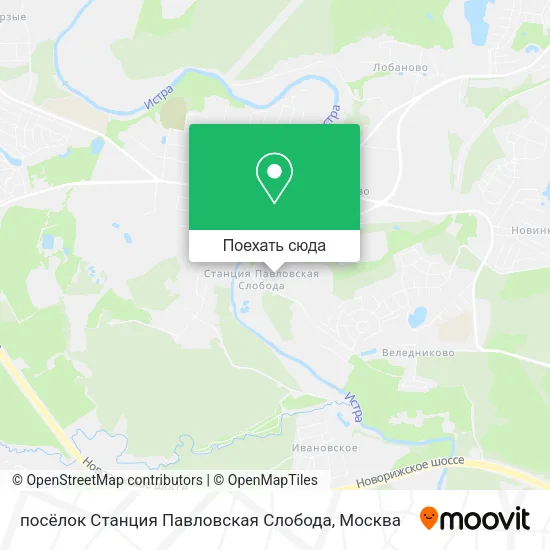 Карта посёлок Станция Павловская Слобода
