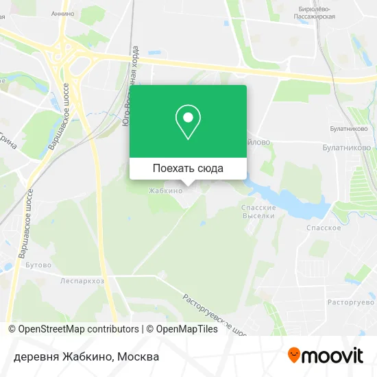 Карта деревня Жабкино