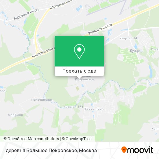 Карта деревня Большое Покровское