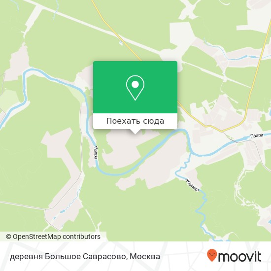 Карта деревня Большое Саврасово