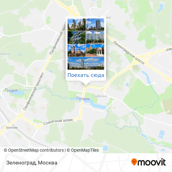 Карта Зеленоград