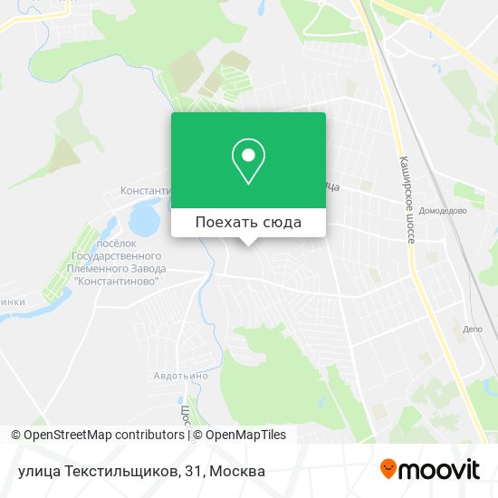 Карта улица Текстильщиков, 31