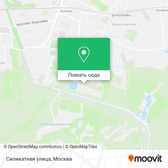 Карта Силикатная улица