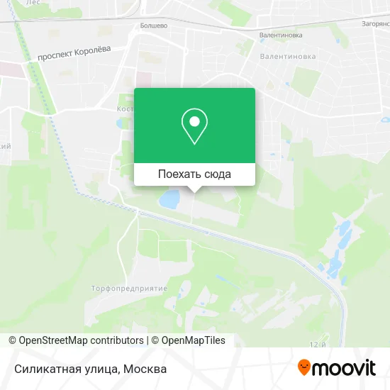 Карта Силикатная улица
