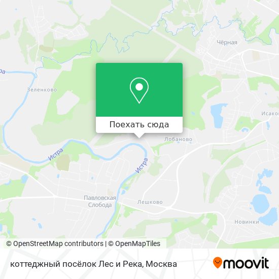 Карта коттеджный посёлок Лес и Река