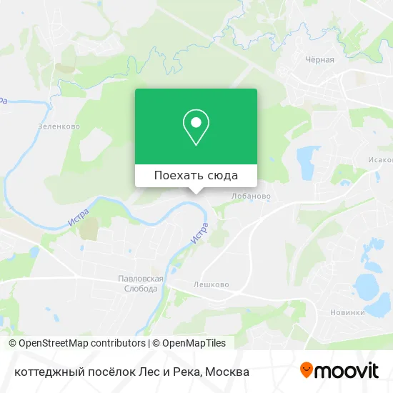 Карта коттеджный посёлок Лес и Река