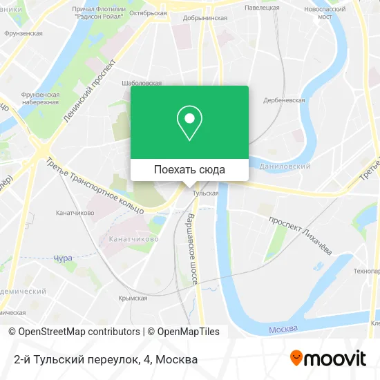 Карта 2-й Тульский переулок, 4