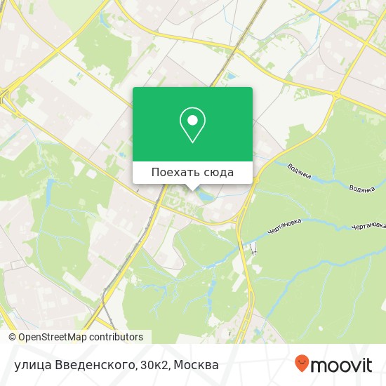 Карта улица Введенского, 30к2