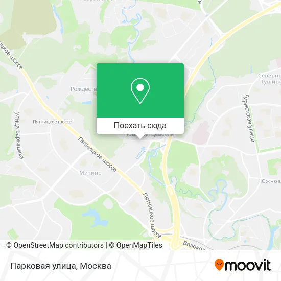 Карта Парковая улица