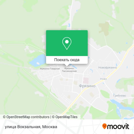 Карта улица Вокзальная