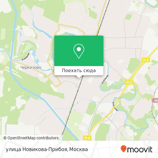 Карта улица Новикова-Прибоя