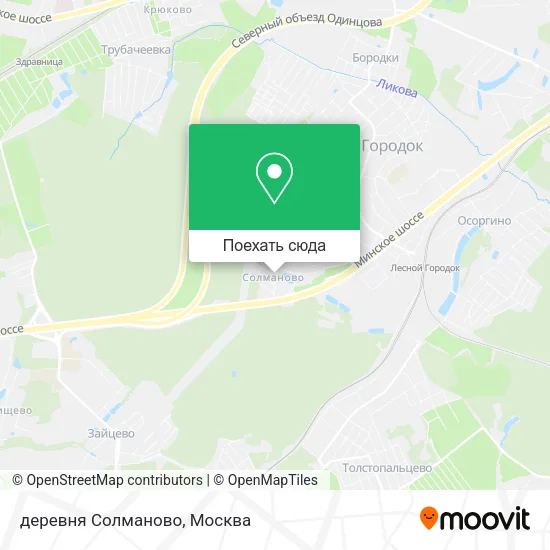 Карта деревня Солманово