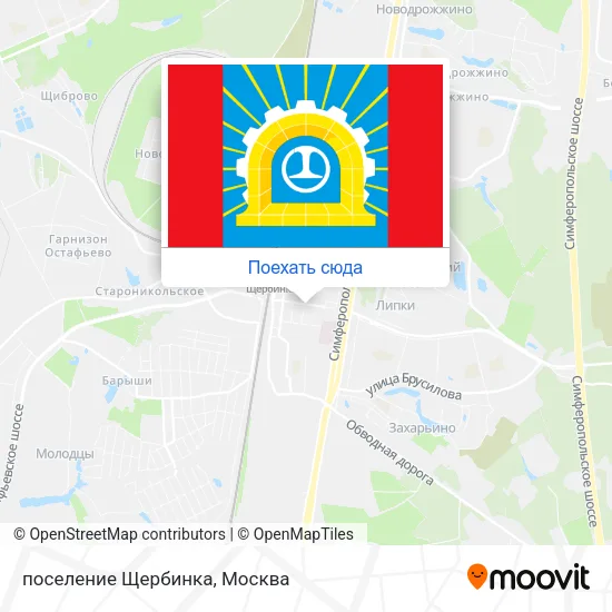 Карта поселение Щербинка