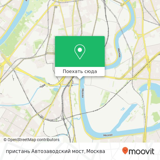 Карта пристань Автозаводский мост