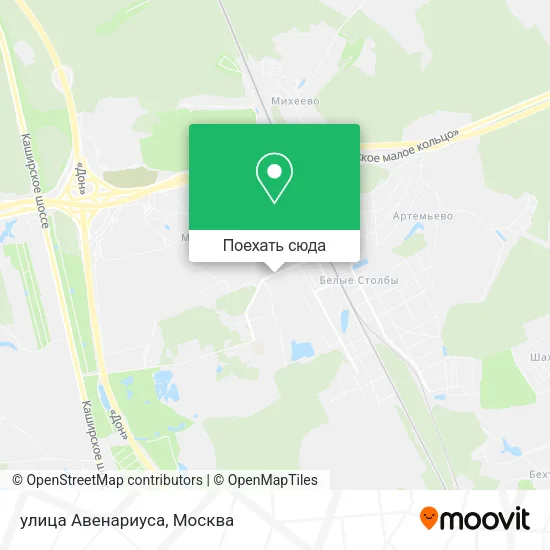 Карта улица Авенариуса