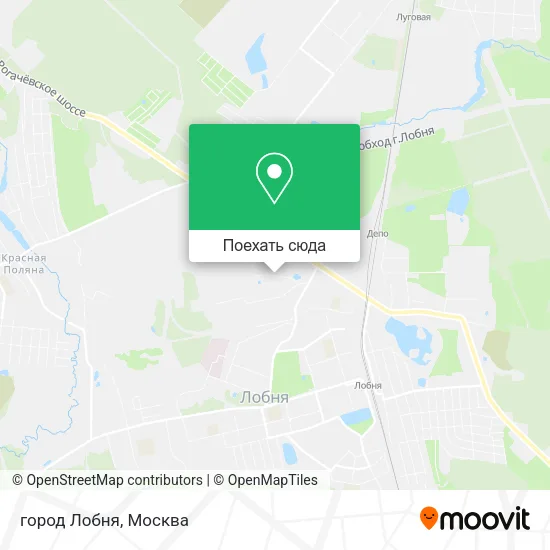 Карта город Лобня