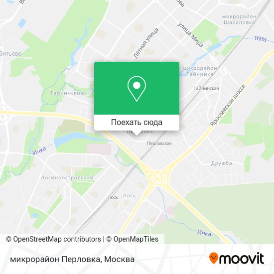 Карта микрорайон Перловка