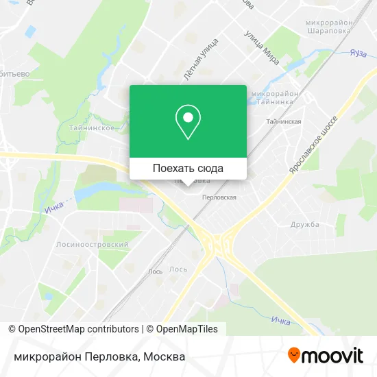 Карта микрорайон Перловка