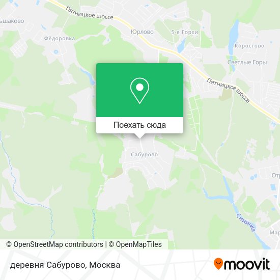 Карта деревня Сабурово