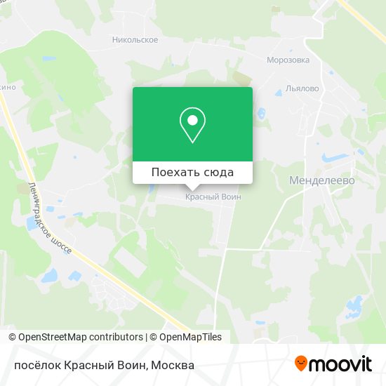 Карта посёлок Красный Воин