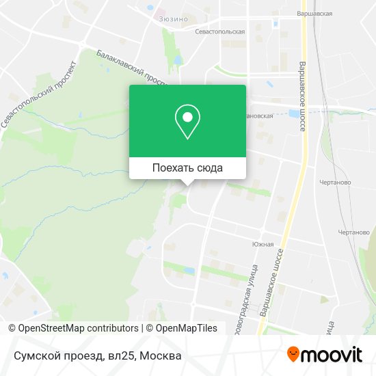 Карта Сумской проезд, вл25