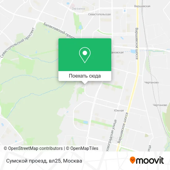 Карта Сумской проезд, вл25