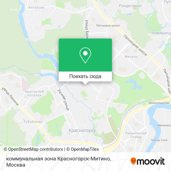 Карта коммунальная зона Красногорск-Митино