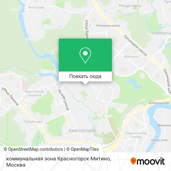 Карта коммунальная зона Красногорск-Митино