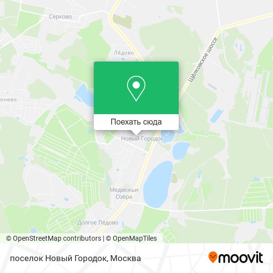 Карта поселок Новый Городок