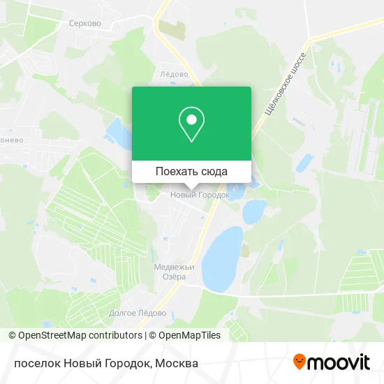 Карта поселок Новый Городок