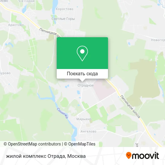 Карта жилой комплекс Отрада