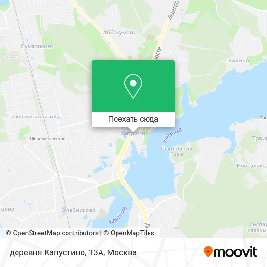 Карта деревня Капустино, 13А
