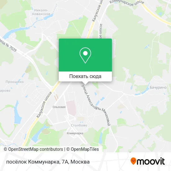 Карта посёлок Коммунарка, 7А