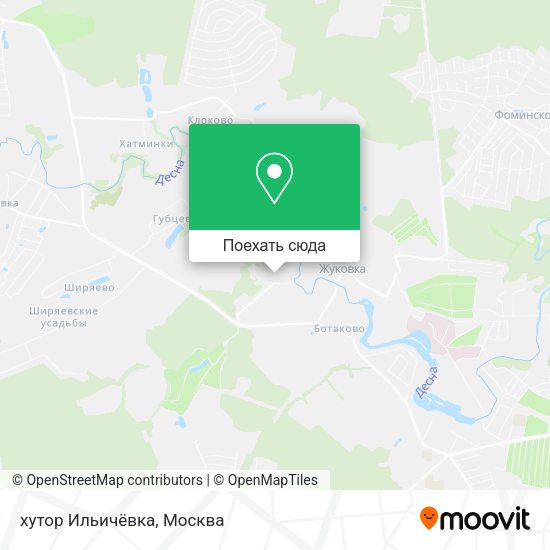Карта хутор Ильичёвка