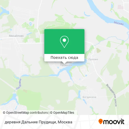 Карта деревня Дальние Прудищи