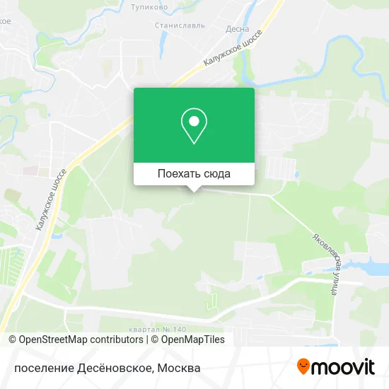 Карта поселение Десёновское
