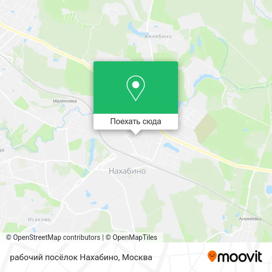 Карта рабочий посёлок Нахабино