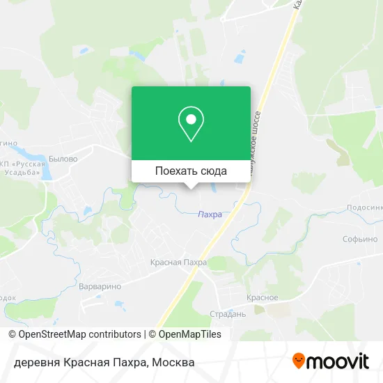 Карта деревня Красная Пахра