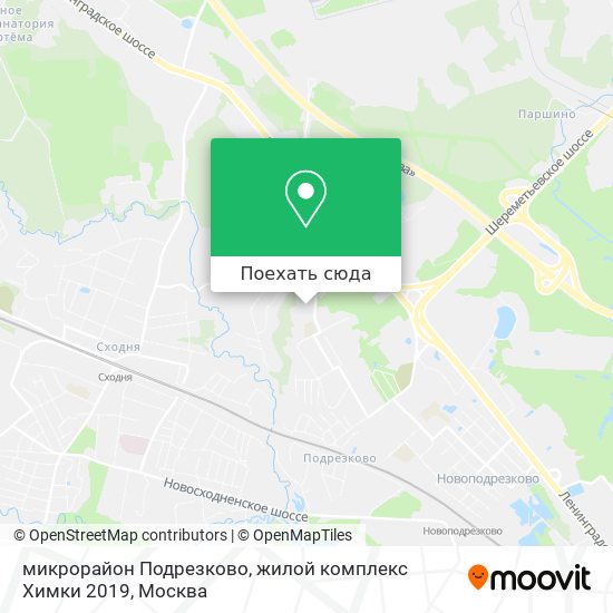 Подрезково на карте Москвы. Подрезково на карте.