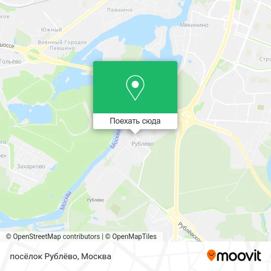 Карта посёлок Рублёво