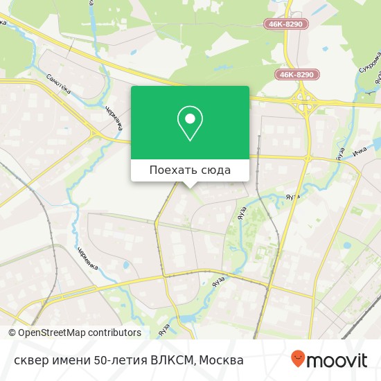 Карта сквер имени 50-летия ВЛКСМ