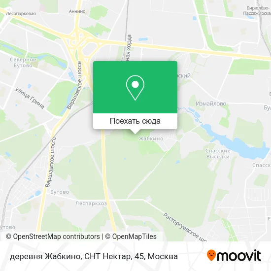 Карта деревня Жабкино, СНТ Нектар, 45