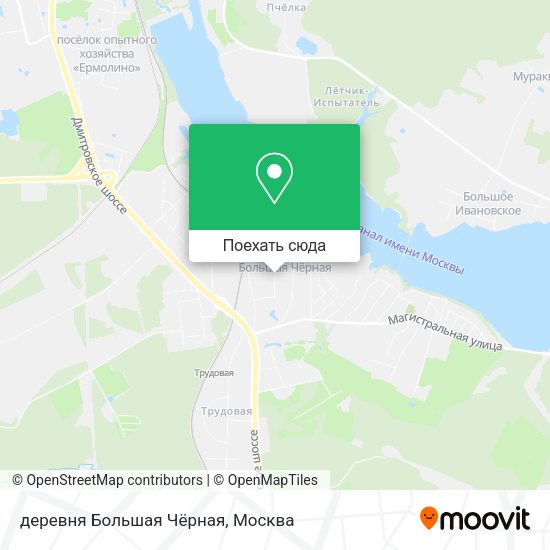 Карта деревня Большая Чёрная