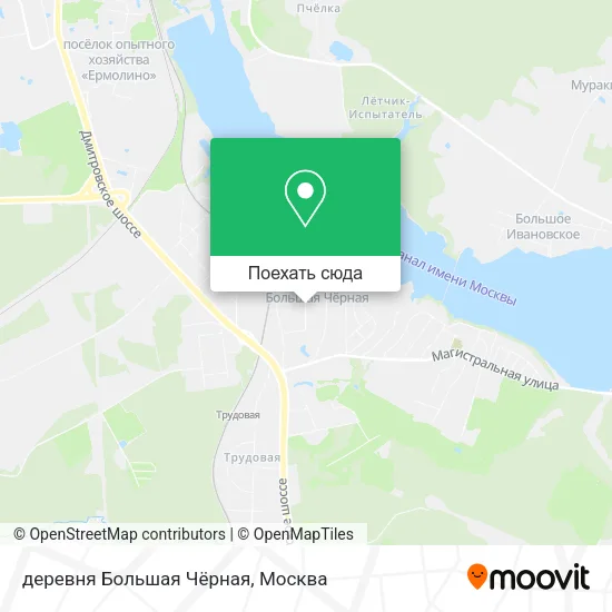 Карта деревня Большая Чёрная