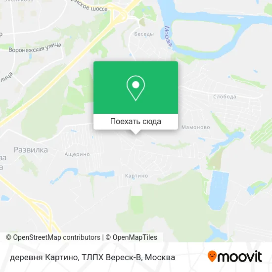 Карта деревня Картино, ТЛПХ Вереск-В